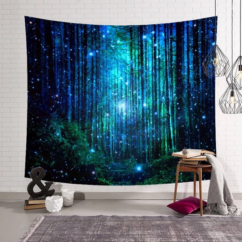 Deep Nordic Forest Tapestry