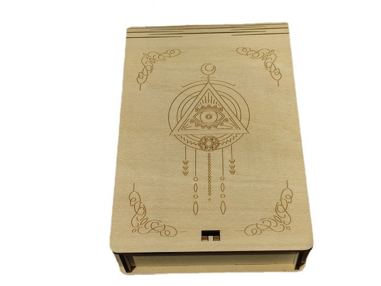 Wooden Tarot Storage Box Decoration Density Board