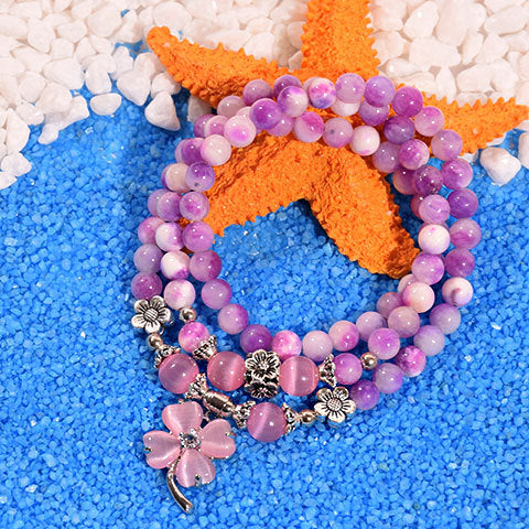 Powder crystal multilayer crystal bracelet