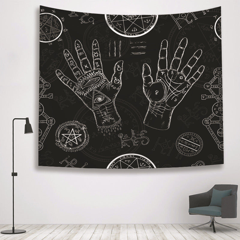 Divination Witch Hand Home Tapestry