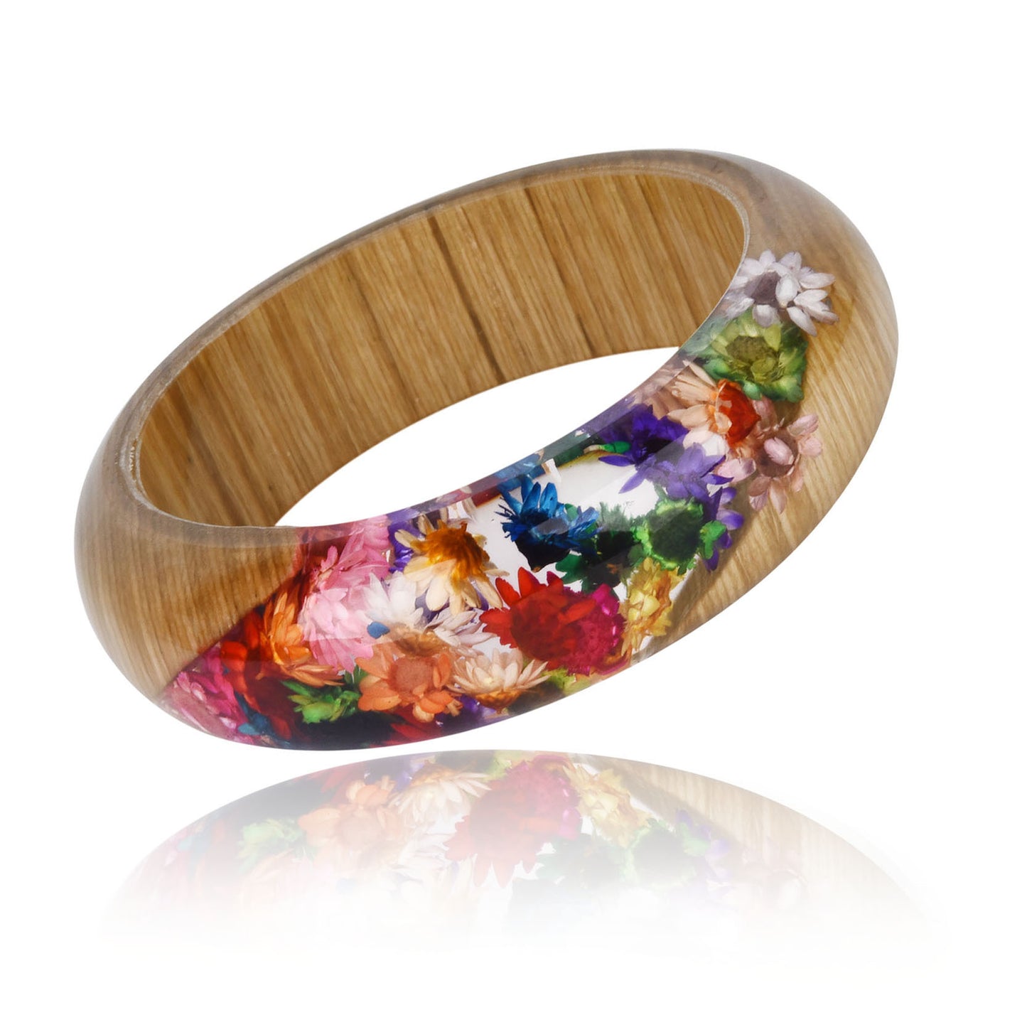 Rose dried flower bracelet