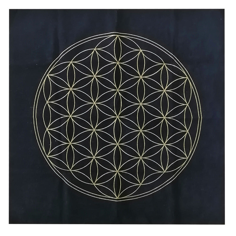 Flower of Life Divination Altar Alchemy Tarot Tablecloth