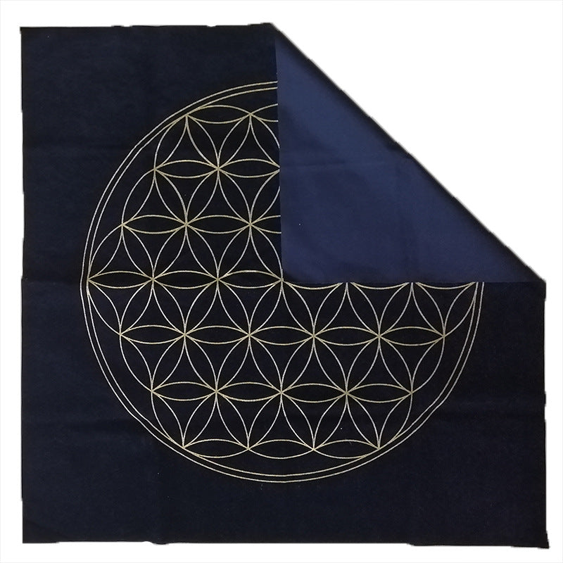 Flower of Life Divination Altar Alchemy Tarot Tablecloth