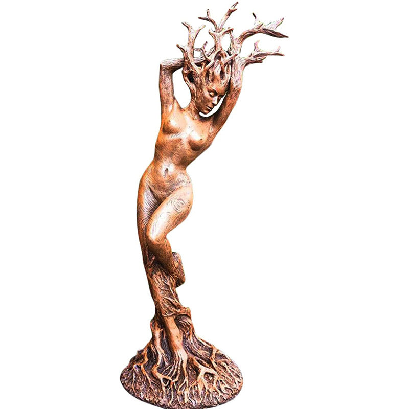 Forest Goddess Statue Resin Ornaments