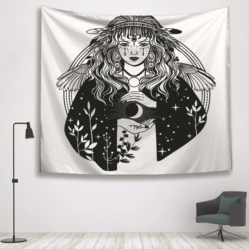 Sun Divination Witch Hand Home Tapestry