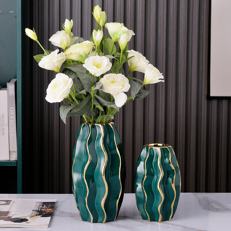 Ceramic Electroplated Vase Water Culture Flowers