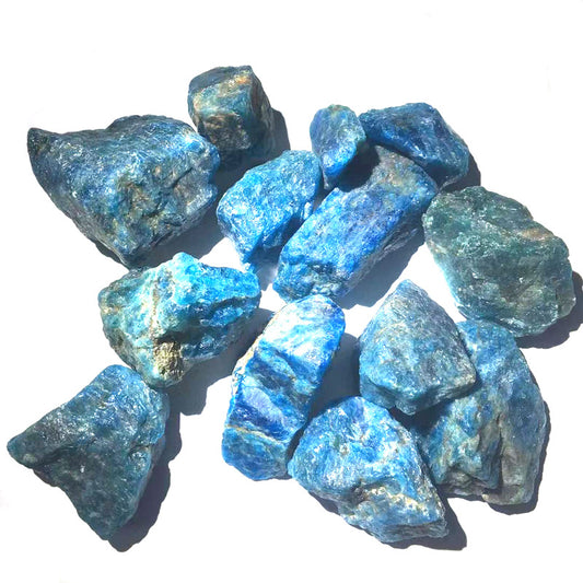 Natural apatite mineral crystal raw material