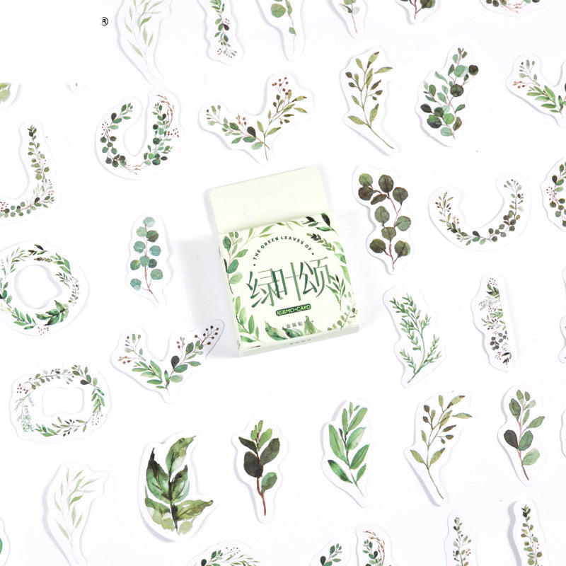 Forest Flower Potted Plant Pocket Sticker