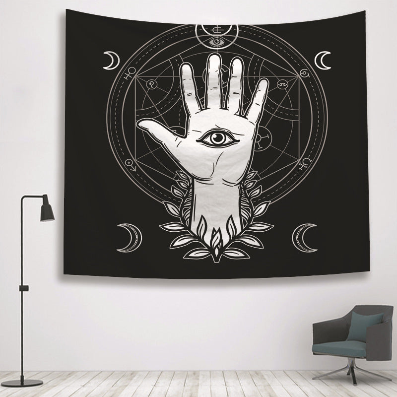 Sun Divination Witch Hand Home Tapestry