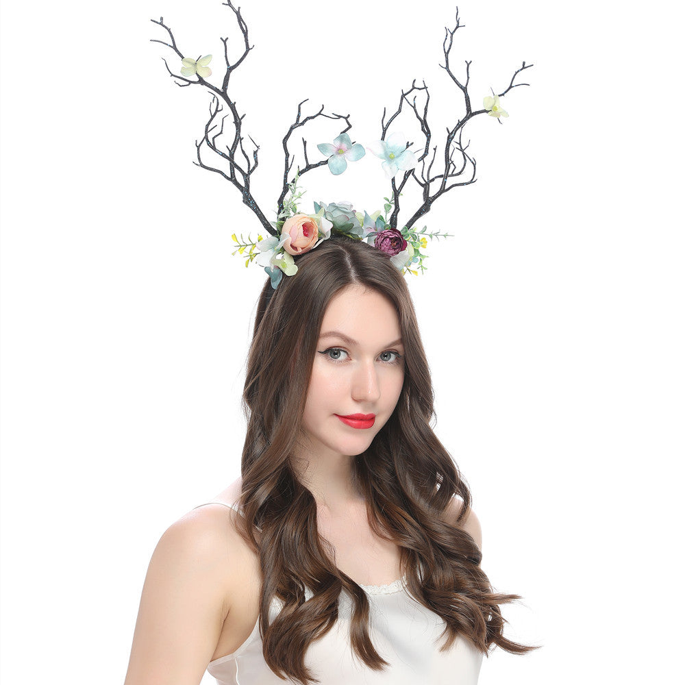 Forest party show branch headband