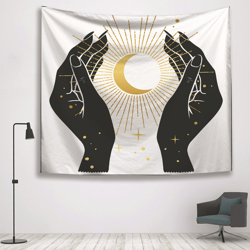 Sun Divination Witch Hand Home Tapestry