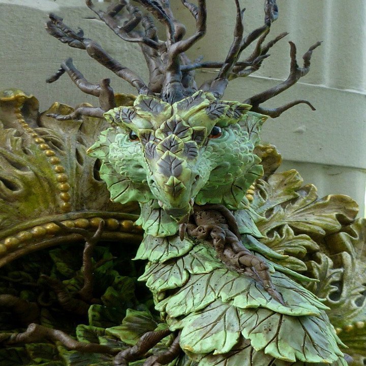 Mirror Dragon Forest Dragon Garden Ornament Crafts