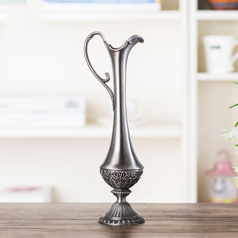 Zinc alloy small texture vase