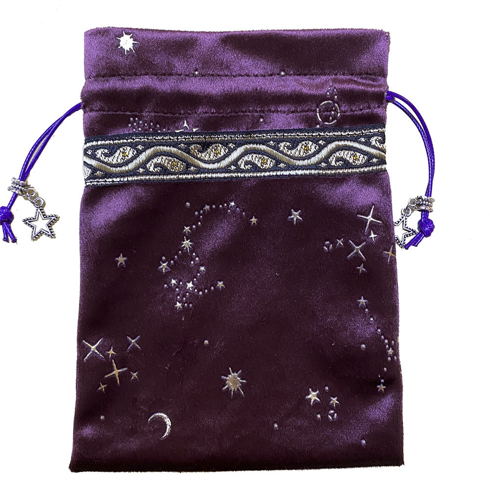 Fashion Witch Constellation Energy Crystal Storage Bag