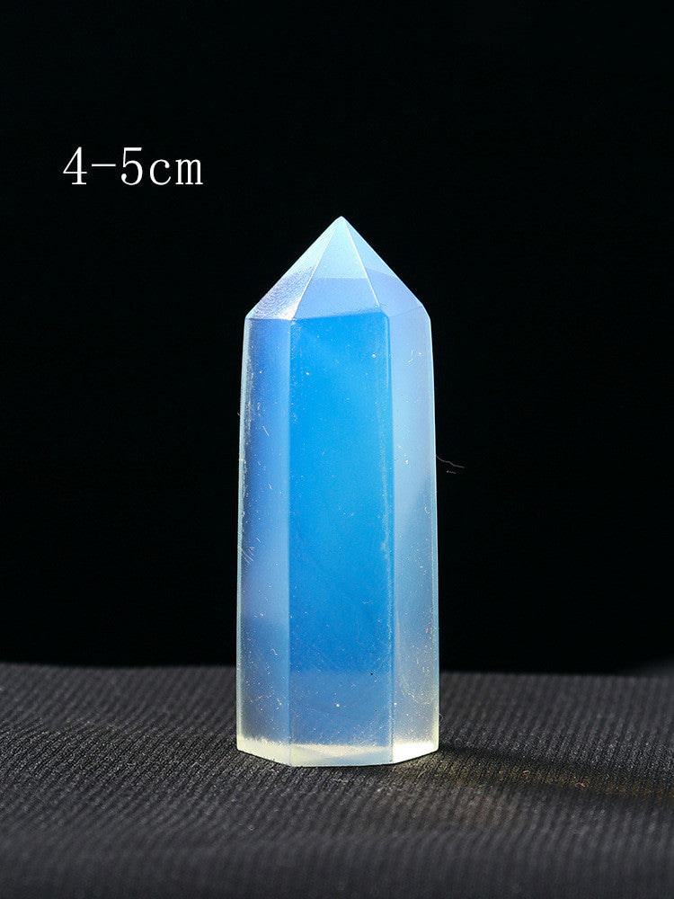 Natural Crystal Pillar Hexagonal Raw Stone Energy Household Decoration