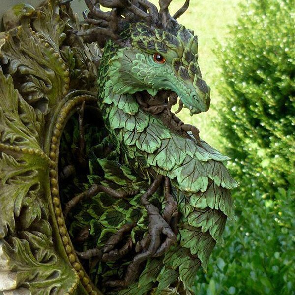 Mirror Dragon Forest Dragon Garden Ornament Crafts