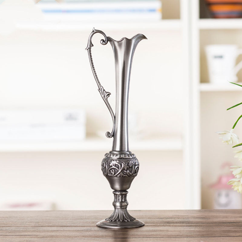 Zinc alloy small texture vase