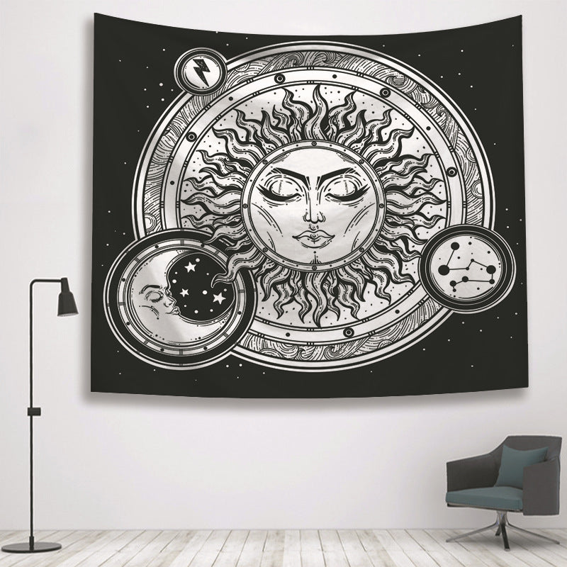 Sun Divination Witch Hand Home Tapestry