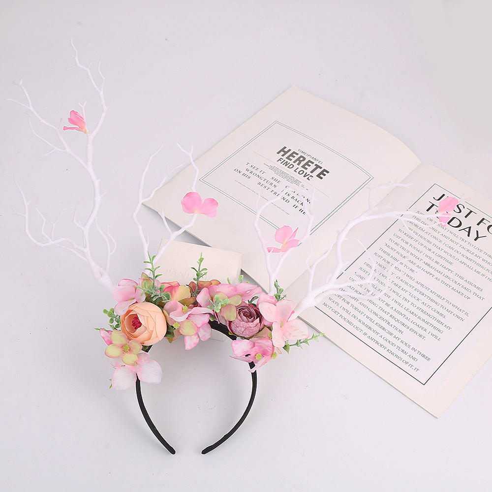 Forest party show branch headband