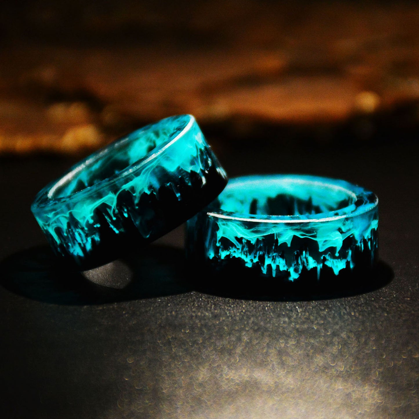 Blue Magic Magic Forest Small  Diy Handmade Resin Ring