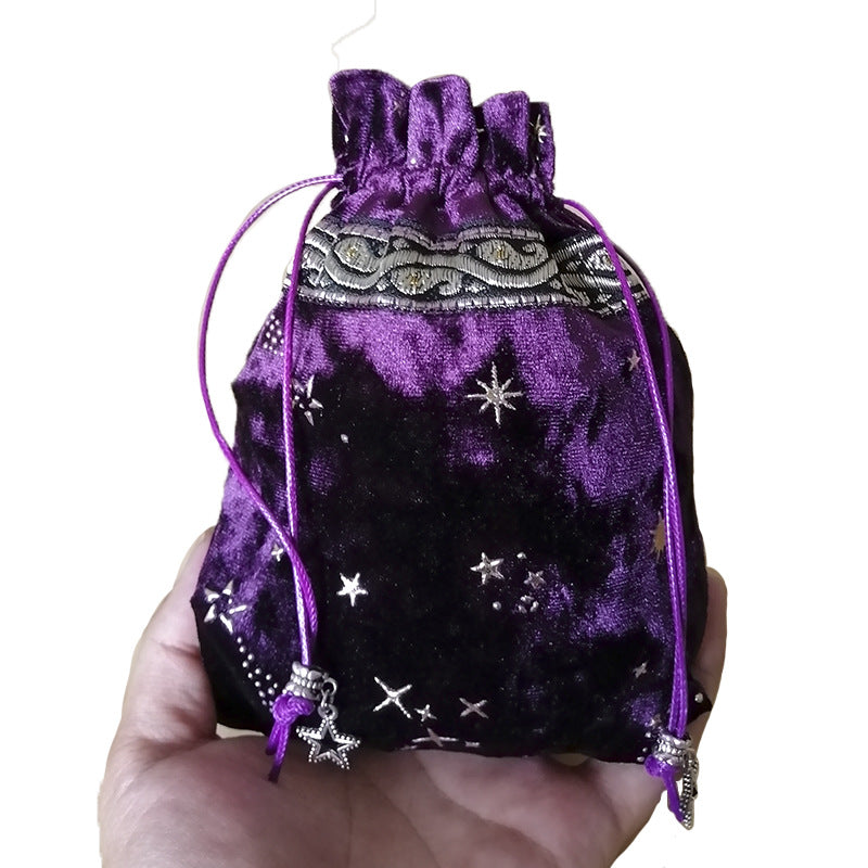 Fashion Witch Constellation Energy Crystal Storage Bag