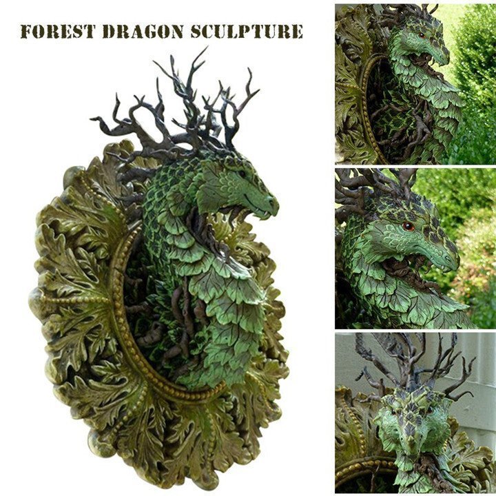 Mirror Dragon Forest Dragon Garden Ornament Crafts