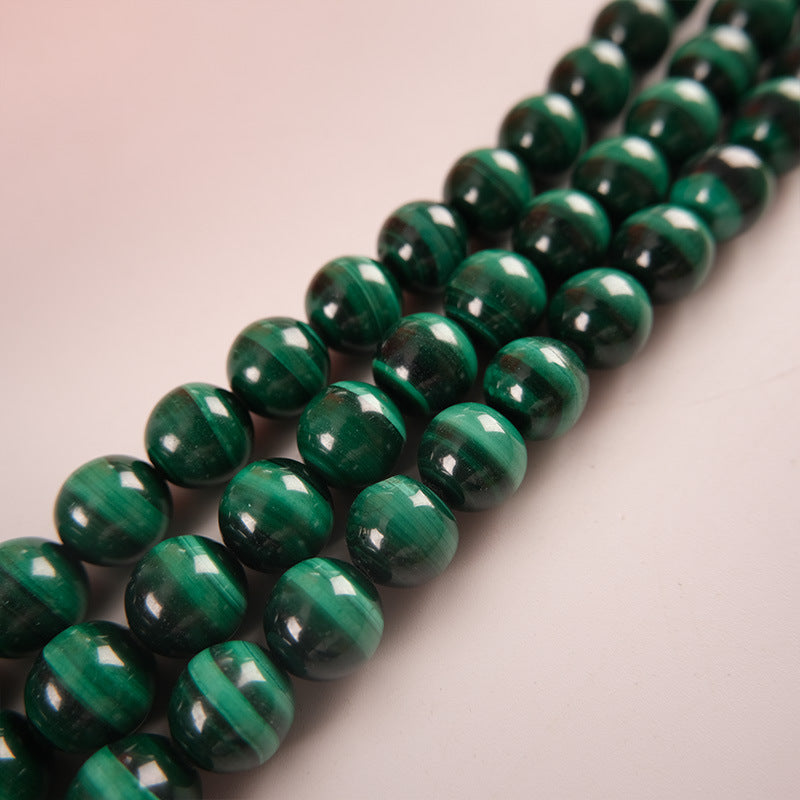 Natural Raw Ore Malachite Beaded Diy Bracelet