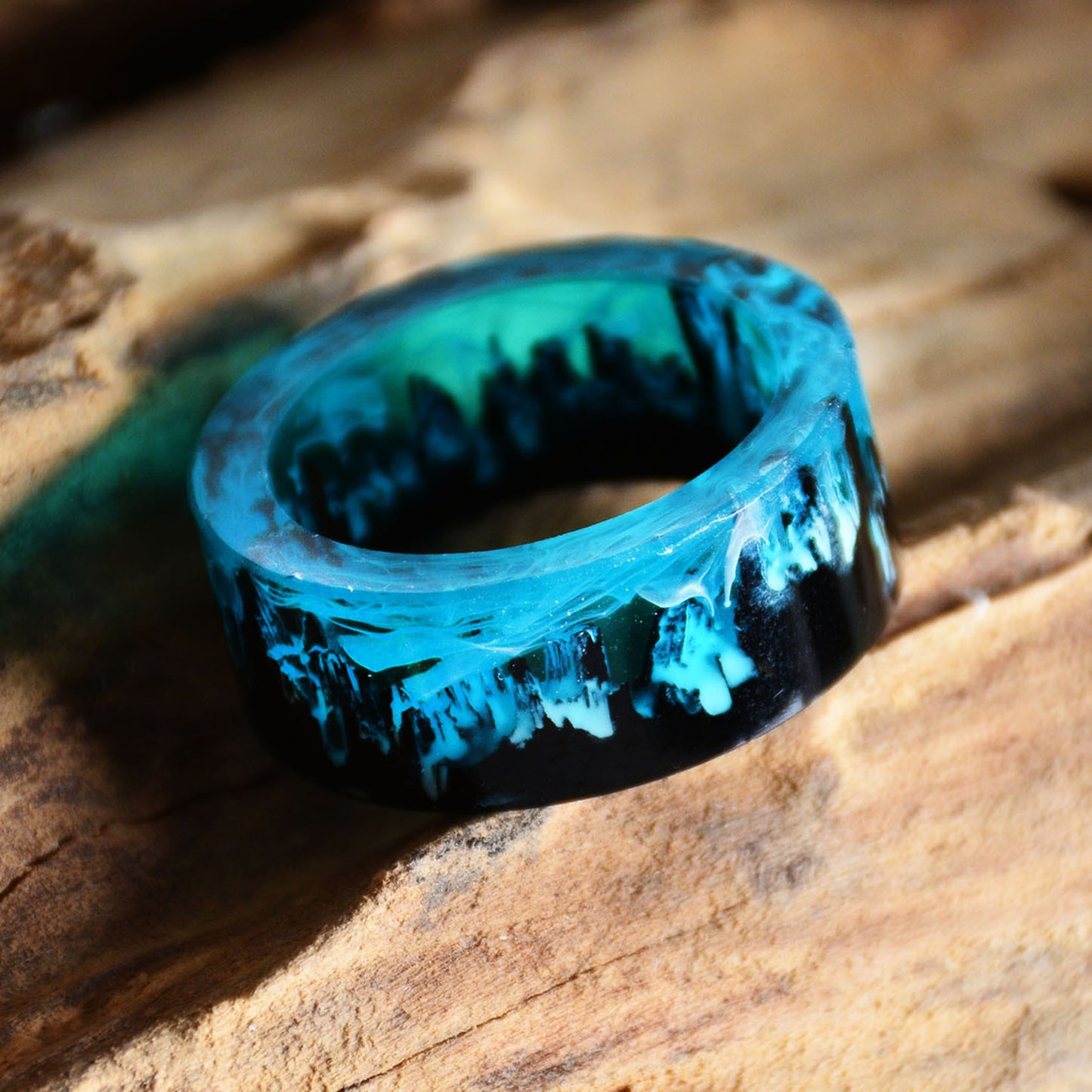 Blue Magic Magic Forest Small  Diy Handmade Resin Ring