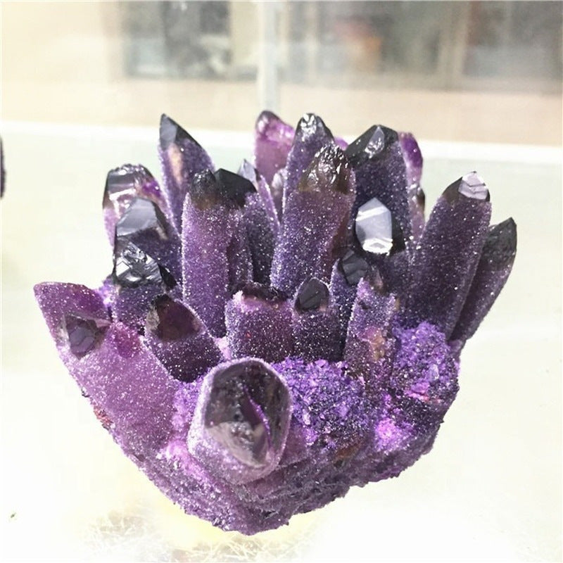 Natural Amethyst Cluster Raw Stone Mineral Crafts