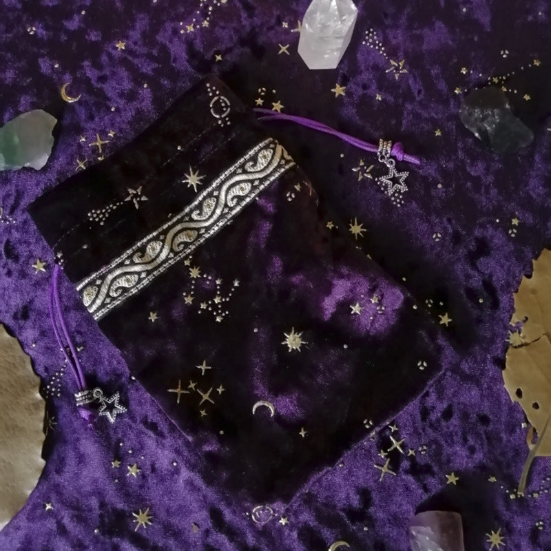 Fashion Witch Constellation Energy Crystal Storage Bag