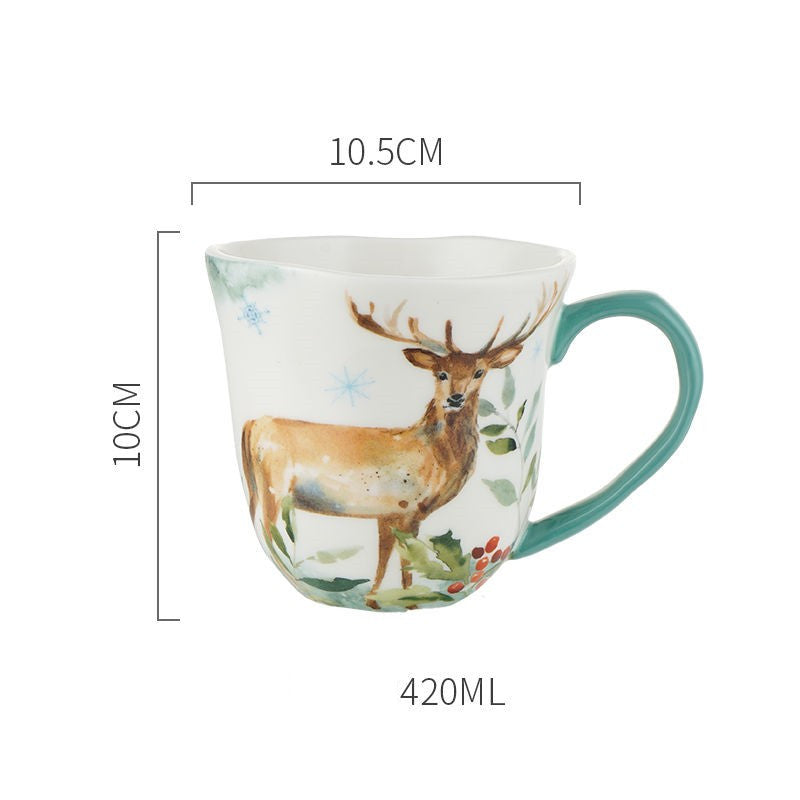 High Value Nordic Forest Story Net Red Coffee Cup