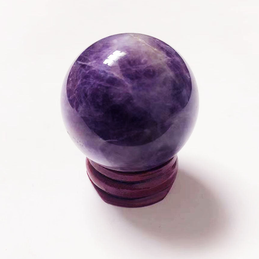 Natural Crystal Ball Decoration Raw Stone Polished Various