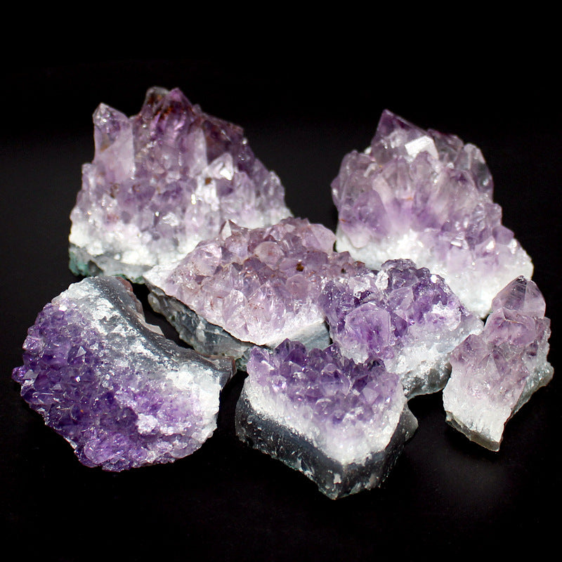 Natural Amethyst Raw Stone Crystal Cluster Craft