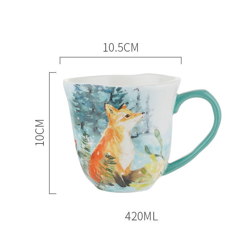 High Value Nordic Forest Story Net Red Coffee Cup